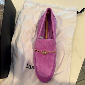 Larroude Katherine Loafer in Purple, Size 9, Brand New